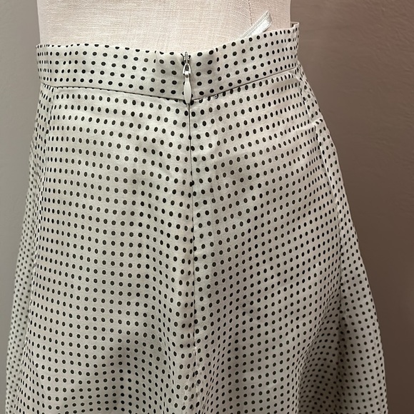 VINTAGE Banana Republic Silk Chiffon Dotted Swing Circle Skater Skirt size 4 - Picture 12 of 17